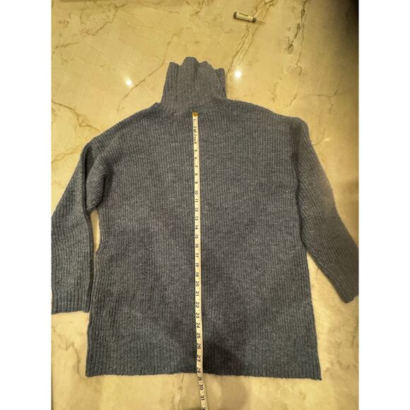 Style & Co Sweater 2X Cozy Cowlneck Tunic Blue Heather Cabincore Plus Size - Picture 6 of 8